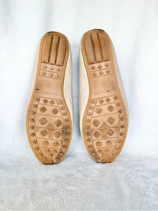 Aerosoles Womens Day Drive Beige Closed Toe Loafers 8.5 - Image 10