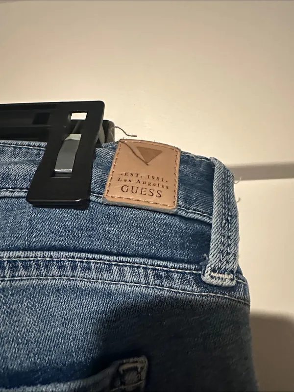 Guess Cropped Distressed Light Blue Women’s Jeans - Image 9