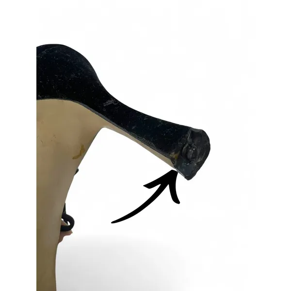 VINTAGE Sam & Libby 90's 1990's 6 Velvet Pump High Heel Kitten Womens Strappy - Image 8