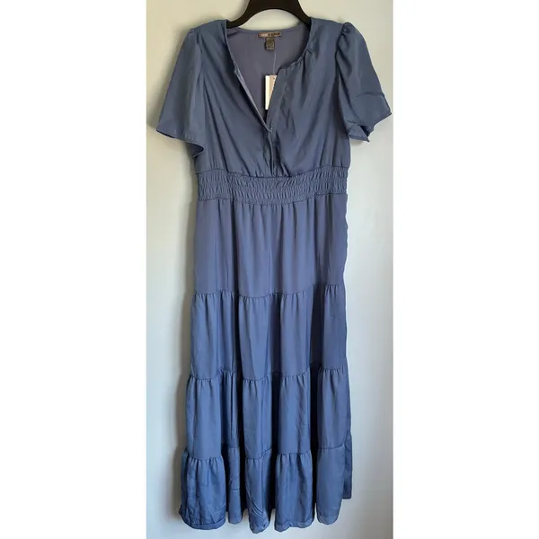 Love By Design Blue Long Dress Medium - Image 3