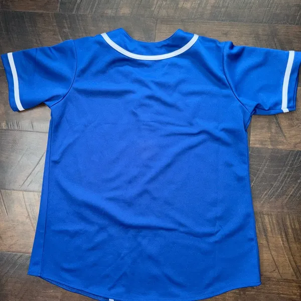 Champion Blue Baseball Jersey - Image 9