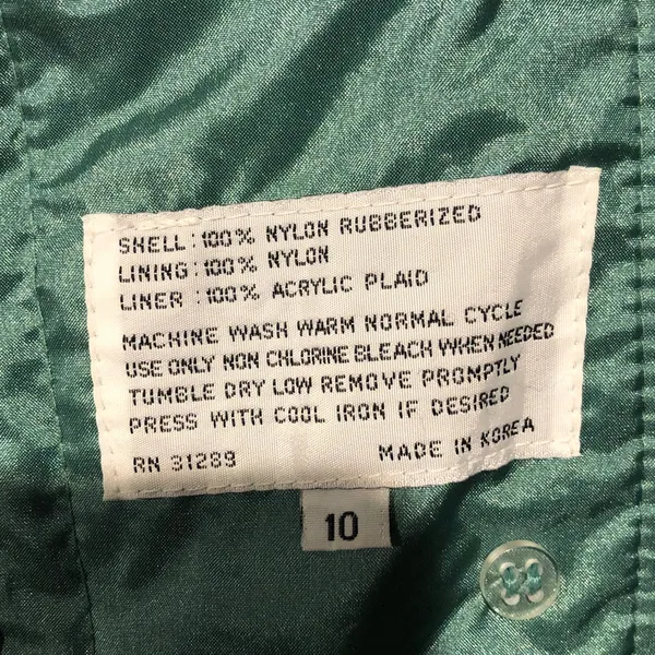Vintage Ashton Cove Green Lightweight Trench Coat - Image 4