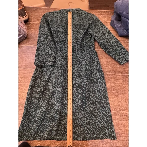 Boden‎ French Navy Sweet Petal Elizabeth Pocket V-Neck Dress Green Size 4 - Image 13