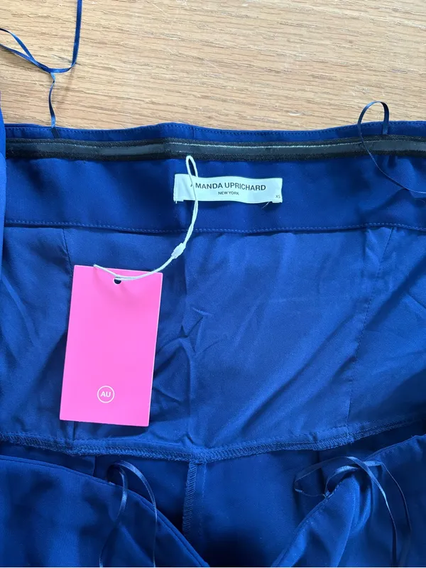 Strapless Wide-Leg Jumpsuit in Navy - Image 3