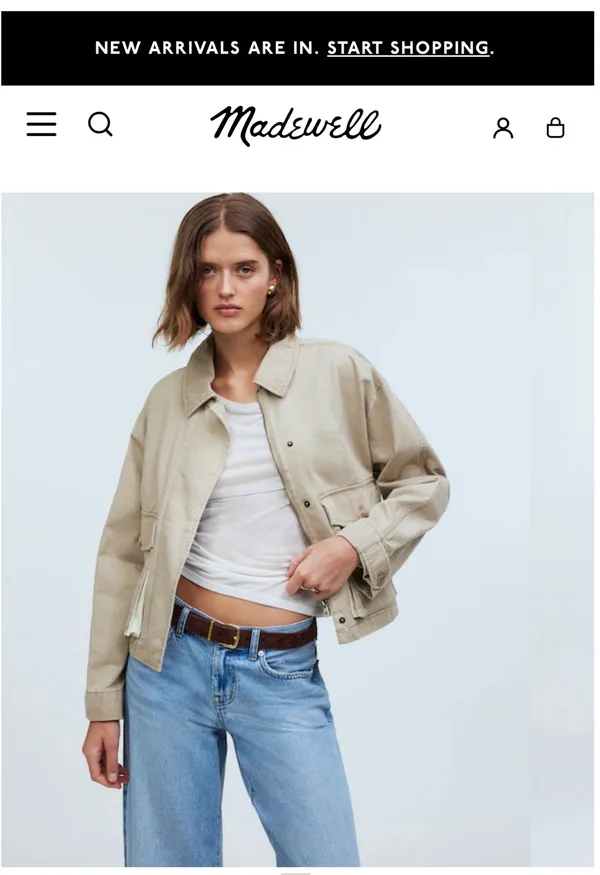 Madewell Cropped cargo jacket - Image 2