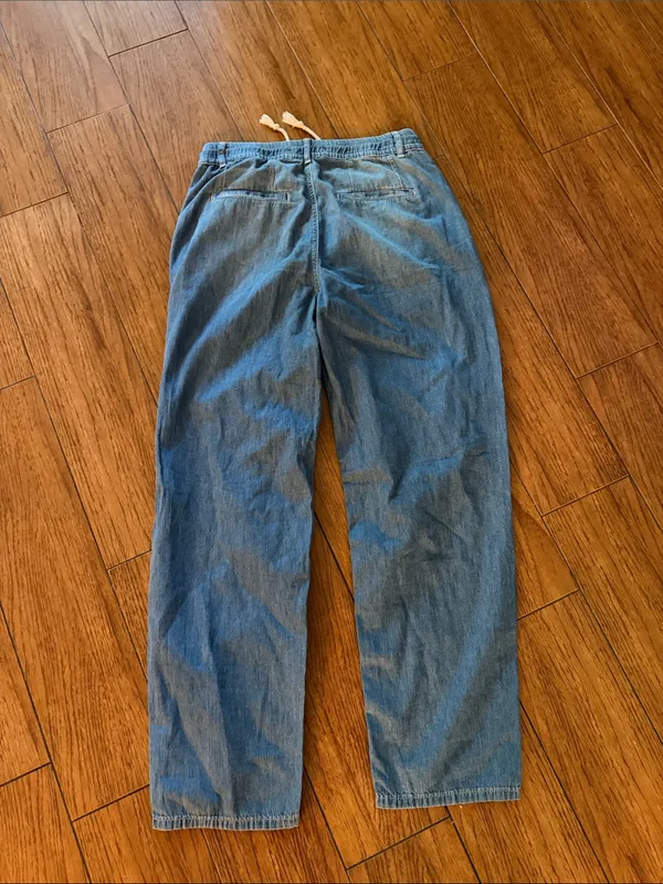 Free People Drawstring Waist Jeans- size XS - Image 5