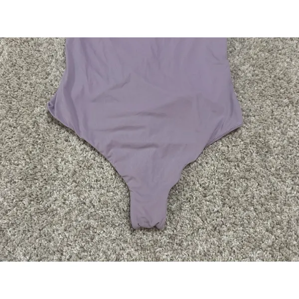 SKIMS Fits Everybody Square Neck Thong Bodysuit Sugar Plum Purple Size M - Image 4