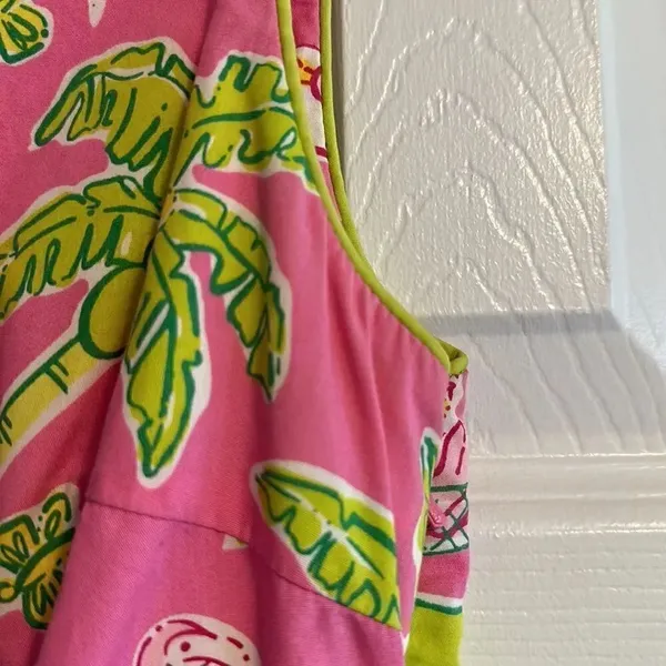 Lily Pulitzer Women’s Pink Flamingo Palm Tree & Golf Vacation Dress - Image 5