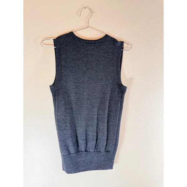 Nike Sweater Vest Womens XS Gray Merino Wool Blend Golf Tour Performance‎ V-Neck - Image 6
