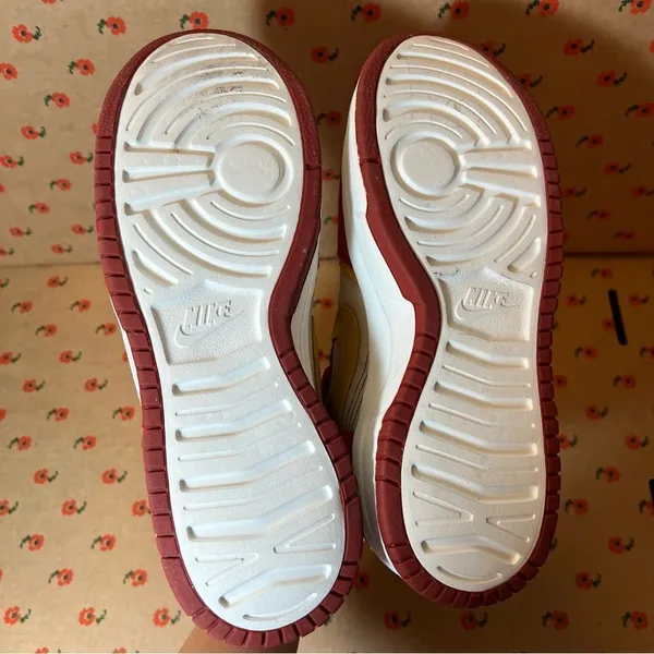 Nike Dunk High Up Cinnabar Red Gold Sneakers Women’s 10.5‎ - Image 8