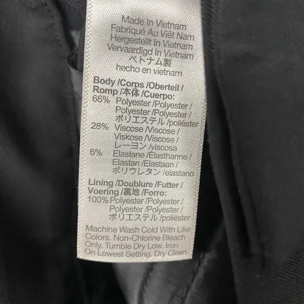 Madewell Pants Womens 0 Black The Fairbanks Mid Rise Office‎ Minimal NO085 - Image 13