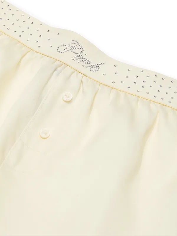 Victoria's Secret PINK Silky Sleep‎ Shine Boxy Pajama Shorts Rhinestone - Image 4