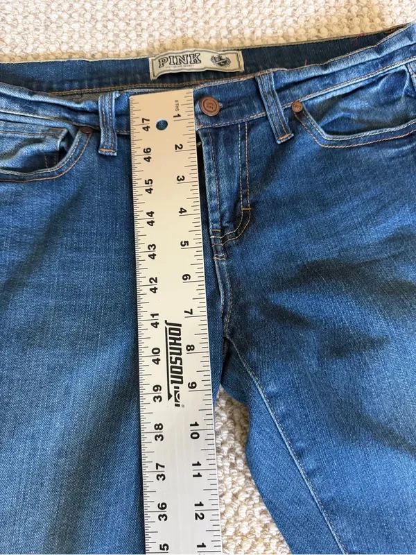 PINK Victoria's Secret Classic Blue Skinny Jeans - Image 12