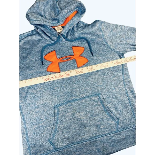 Under‎ Armour Storm Women’s Hoodie Blue Orange Colorway Large Pocket Active - Image 5