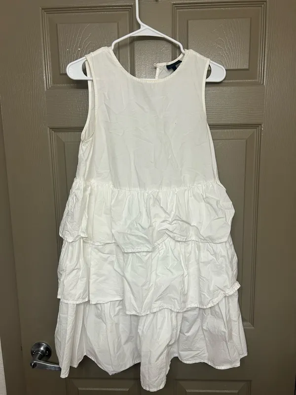 Who What Wear Dress Ruffle Tiered White - Image 2