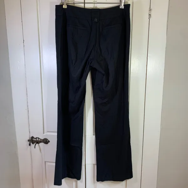Ann Taylor LOFT Marisa‎ Black Wide Leg Trousers Dress Pants Womens Size 6 - Image 2
