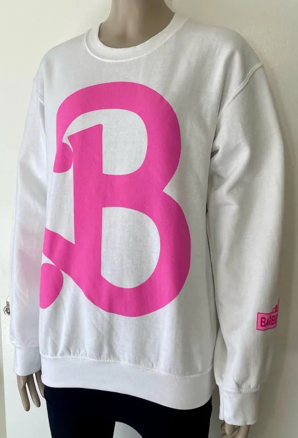 Barbie Mattel Logo Pullover Sweatshirt NWT! - Image 6