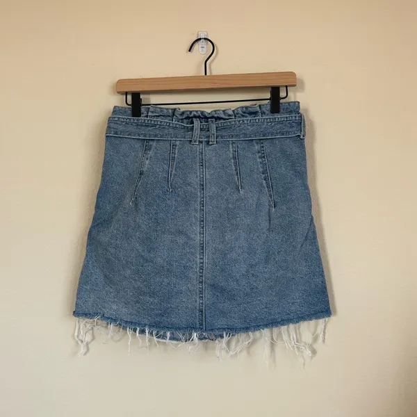Free People Denim Paper Bag Skirt - Image 7