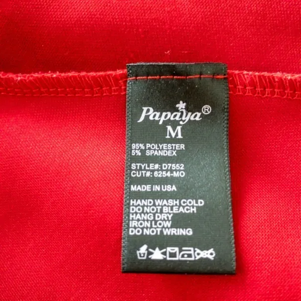 Papaya Sexy Red‎ Dress Sz M - Image 9