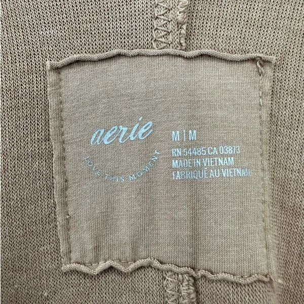 Aerie Wonder Texture Oversized V-Neck Knit Pullover Sweater Size Medium - Image 5