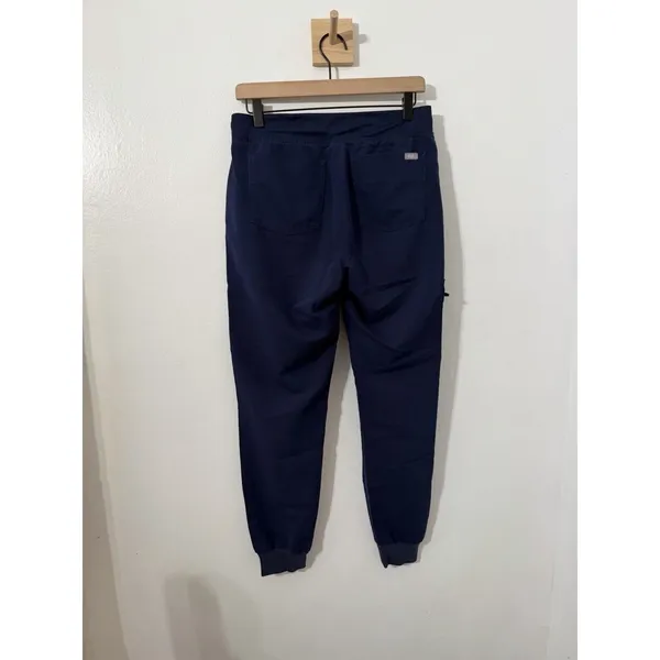 Figs Zamora Jogger Scrub Pant Navy Blue Pockets Small Medical Drawstring - Image 3