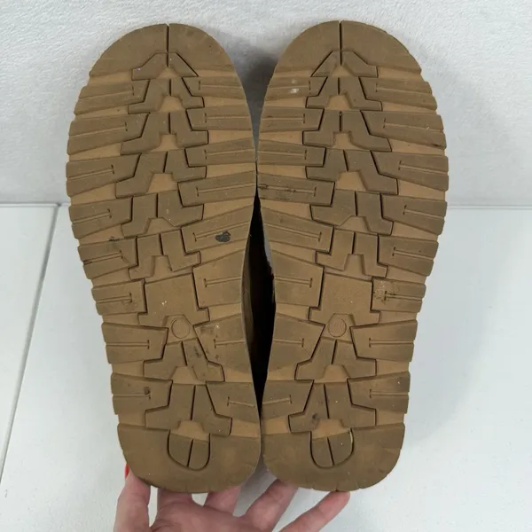 Cushionare Women’s 8.5 Kabuki Genuine Suede Platform Mule Slippers Tazz Beige‎ - Image 11