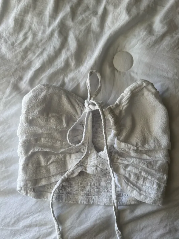 Blanco By nature white crop tank - Image 2