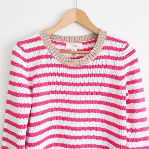 Workshop Andrea Jovine Striped Sweater White - Image 2