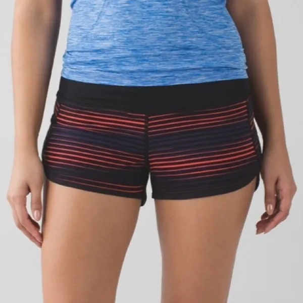 Lululemon‎ Speed Short 4-Way Stretch Twisted Dune Alarming Black / Black 8 - Image 4