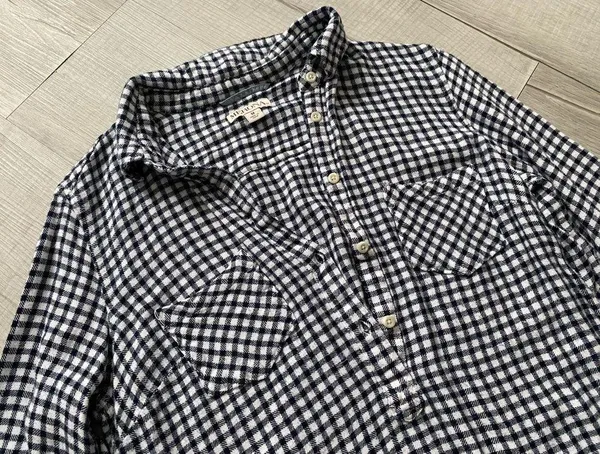 Merona Plaid 1/2 Button Up - Image 9