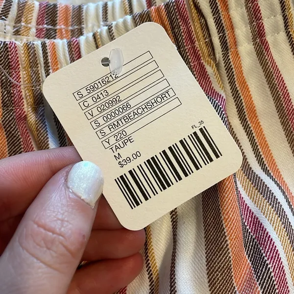 NWT Urban Renewal Urban Outfitters Pastel 90s Striped Shorts - Image 3