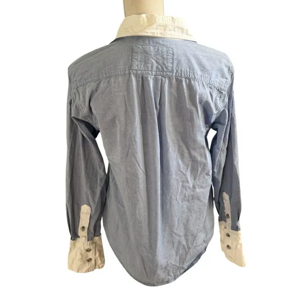 We The Free Tommy Oxford Shirt in blue XS - Image 4