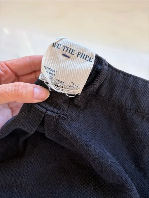 We The Free High-Rise Black Pleated Mini Shorts - Image 3