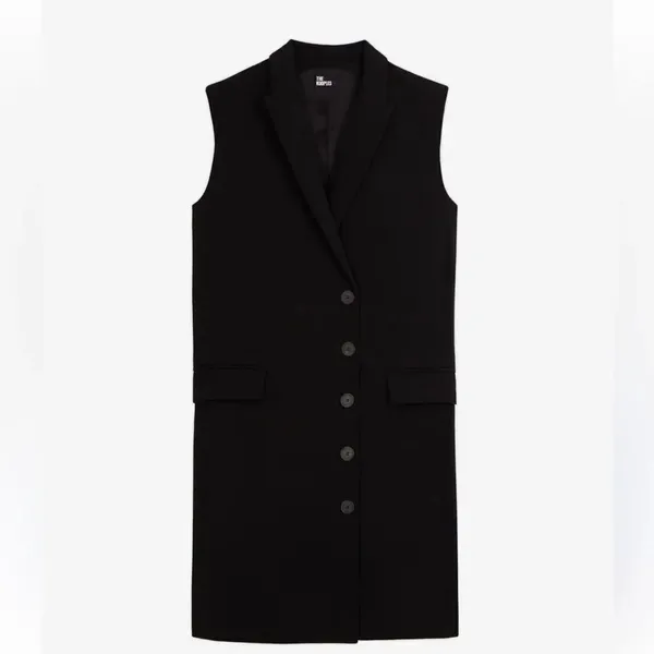 The Kooples Black Mini Sleeveless Blazer Dress(Size Small) - Image 4