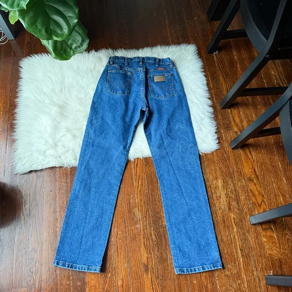 Vintage Wrangler Straight Leg Jeans High Waisted - Image 6