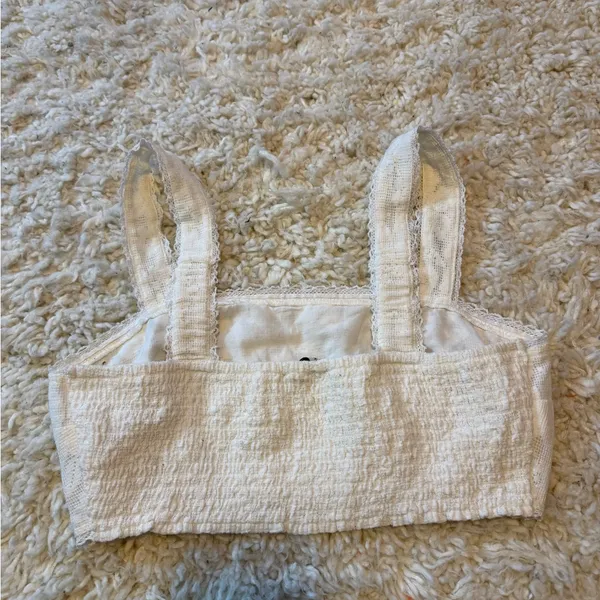 American Eagle Outfitters White Lace Top - Image 4