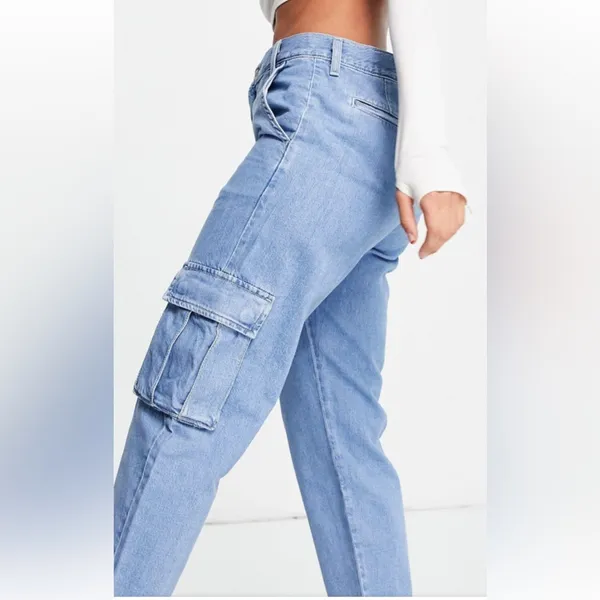 Free People Levis Cargo Jeans Sz 28 - Image 5