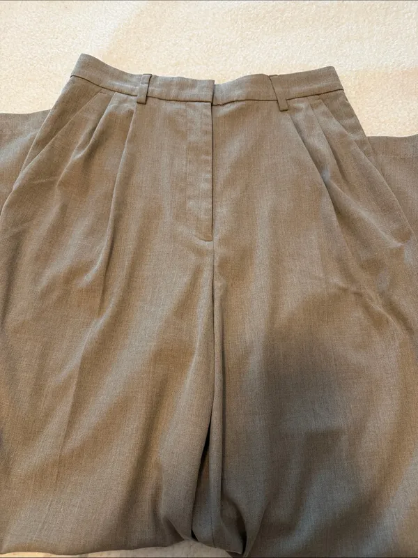 H&M Beige Wide-Leg Women's Pants - Image 6
