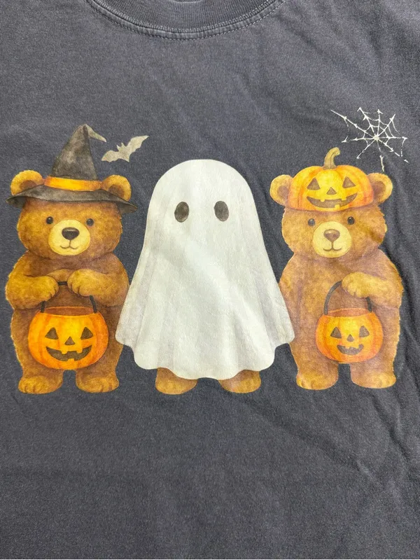 Comfort Colors Pepper Halloween Teddy Trio Graphic Tee - Image 4