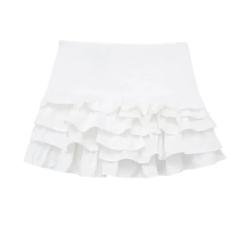 NWT Zara white ruffled skort. Size XL - Image 2