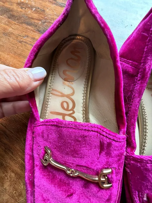 Sam Edelman Loraine Velvet Loafers Size 7M - Image 2