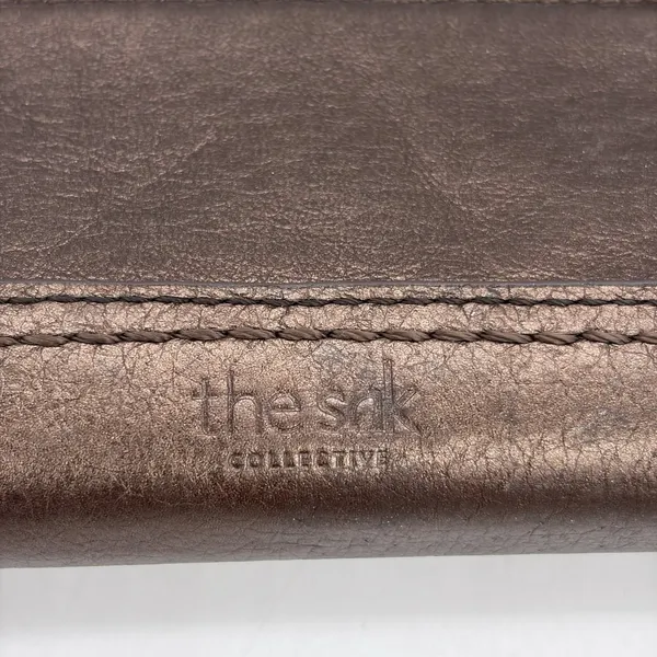 The Sak‎ Womens Wallet Bronze Leather Brass Hardware Reptile Print Trim Bi-Fold - Image 12