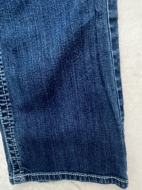 Ariat Real Denim Women’s Marine Blue Entwined Mid Rise Bootcut Jeans Size 32R - Image 3