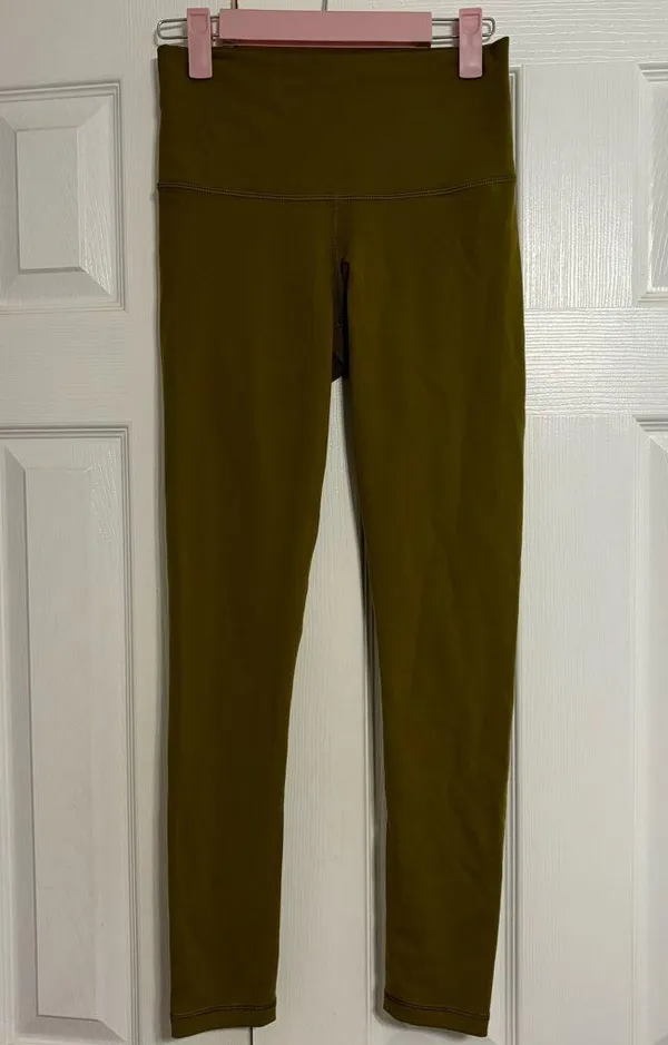 Aritzia TNAction Green / Brown Leggings - Image 2