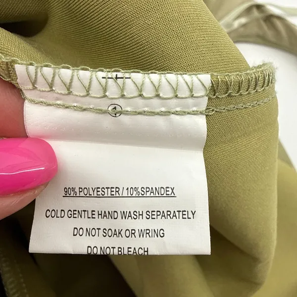 Hello Molly Give Me One More Minute Midi Dress NWT US 2 XS Olive Green‎ Low Back - Image 10