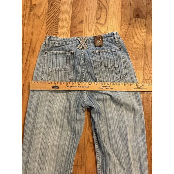 GX Know Who‎ You Are Jeans 7/8 Baggy Wide Leg Skater Y2K Gwen Stefani - Image 8