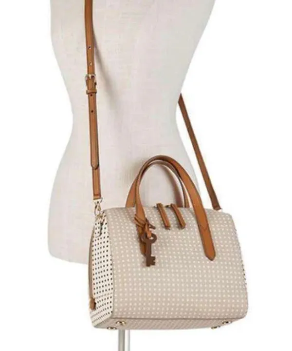NEW Fossil Sydney Satchel Polka Dot Bag - Image 2