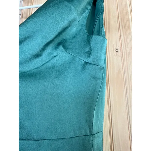 Lulus Love Me Tonight Sage Green Satin One-Shoulder Mini Dress Party Cocktail XS - Image 7