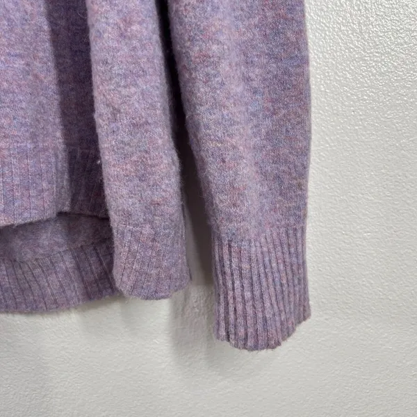 J. Crew Sweater Medium Pastel Super Soft‎ Yarn Alpaca Wool Blend Turtleneck Cozy - Image 8