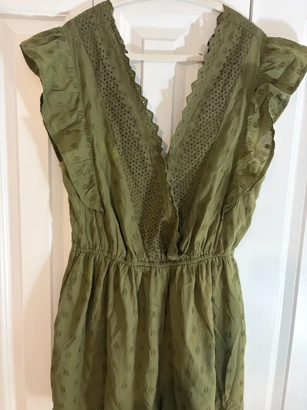 American Eagle Garden Party Wrap Romper - Image 2